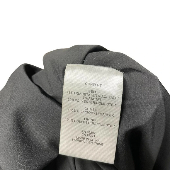 Tibi Black Cold-Shoulder Square Neck Dress Size US 2 - Picture 12 of 13